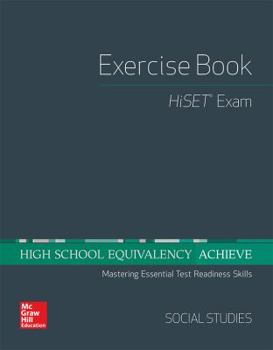 Paperback High School Equivalency Achieve, Hiset Exercise Book Social Studies Book