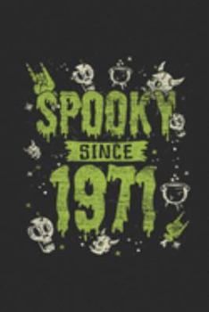 Spooky Since 1971: Graph Ruled Notebook – Journal for Birthday Gift Idea And Halloween Gift Idea