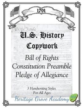 Paperback History Handwriting Copywork Book