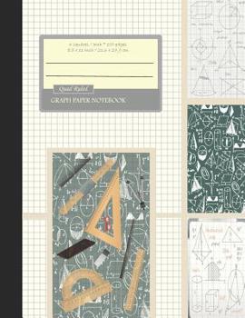 Paperback Graph Paper Notebook: Quad Ruled, Grid Paper Notebook, Graph Paper Composition Books (Large 8.5" x 11") Ivory Book