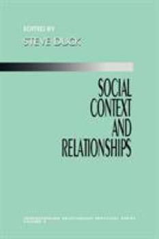 Paperback Social Context and Relationships Book