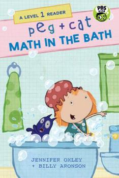 Hardcover Peg + Cat: Math in the Bath: A Level 1 Reader Book