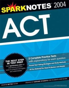 Paperback ACT 2004 Edition (Sparknotes Test Prep) Book