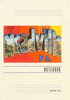 Paperback Vintage Lined Notebook Greetings from Meadville, Pennsylvania Book