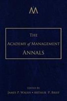 Hardcover The Academy of Management Annals, Volume 2 Book