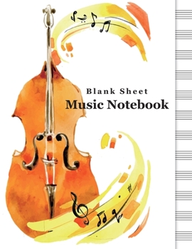 Paperback Music Blank Sheet Notebook: Composition Books Gifts Large 8.5x11, 12 Staves, 100 pages. Standard Manuscript Paper, Notebook for Musicians, Staff P Book