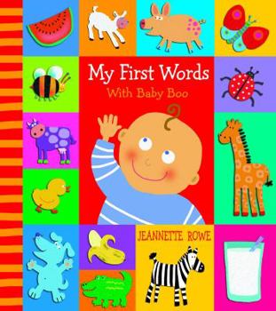 Hardcover My First Words with Baby Boo. Jeannette Rowe Book