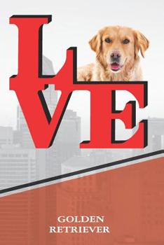 Paperback Golden Retriever: Dog Love Park Isometric Dot Paper Notebook Book Is 120 Pages 6x9 Book