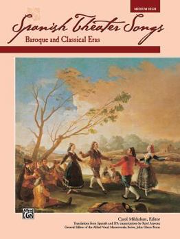 Paperback Spanish Theater Songs -- Baroque and Classical Eras: Medium High Voice Book