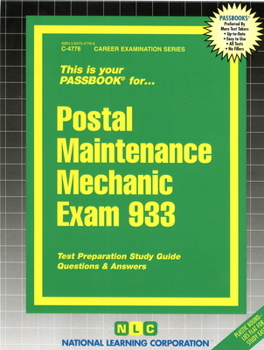 Spiral-bound Postal Maintenance Mechanic Exam 933 Book