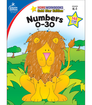 Paperback Numbers 0-30, Grades K - 1: Gold Star Edition Volume 10 Book