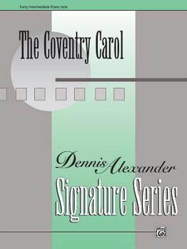 Paperback The Coventry Carol: Sheet Book