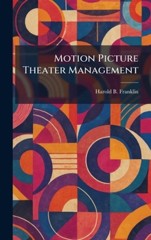 Hardcover Motion Picture Theater Management Book