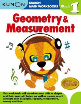 Paperback Kumon Grade 1 Geometry and Measurement Book