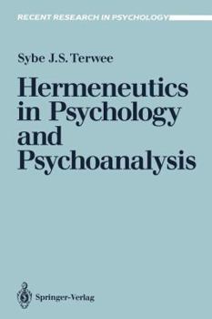 Paperback Hermeneutics in Psychology and Psychoanalysis Book
