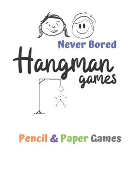 Paperback Hangman Games: Puzzels --Paper & Pencil Games: 2 Player Activity Book Hangman -- Fun Activities for Family Time Book