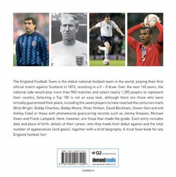 Hardcover England Player by Player: A Compilation of the 100 Greatest England Players Book