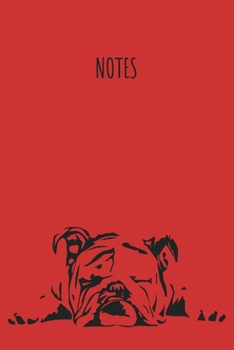 Paperback Notes: Bulldog Journal - Notebook with Dog Theme - Write In Journal Diary Log Book Gift - 110 Lined Pages Book