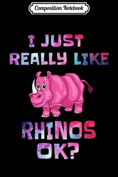 Composition Notebook: Rhinoceros Gift Rhino Top for Girls Women Funny Rhino  Journal/Notebook Blank Lined Ruled 6x9 100 Pages