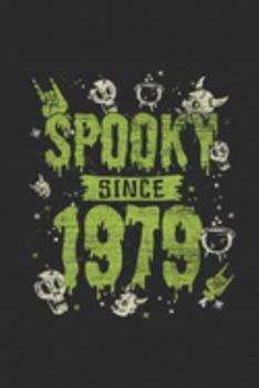Spooky Since 1979: Graph Paper Notebook / Journal (6" X 9" - 5 Squares per inch - 120 Pages) – Birthday Gift And Halloween Gift Idea