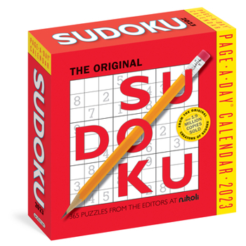 Calendar Original Sudoku Page-A-Day Calendar 2023: 365 Puzzles from the Editors at Nikoli Book