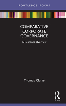Hardcover Comparative Corporate Governance: A Research Overview Book