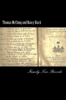 Paperback Thomas McClung and Nancy Black: Family Tree Records Book