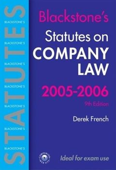 Paperback Company Law 2005-2006 Book