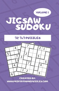 Paperback Jigsaw Sudoku: 72 7x7 Jigsaw Sudoku Puzzles Book