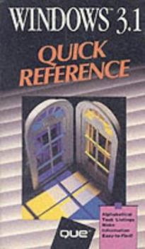Paperback Windows 3.1 Quick Reference Book