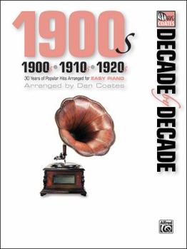 Paperback Decade by Decade 1900s, 1910s, 1920s: 30 Years of Popular Hits Arranged for Easy Piano Book