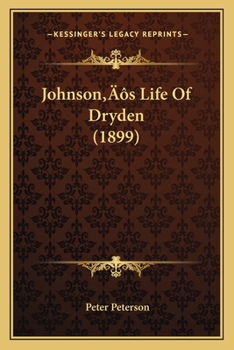 Paperback Johnson's Life Of Dryden (1899) Book