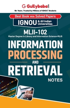 Paperback MLII-102 Information Processing and Retrieval Book