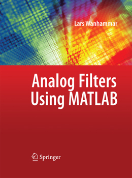 Paperback Analog Filters Using MATLAB Book