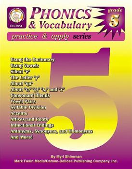 Paperback Phonics & Vocabulary Skills, Grade 5 Book
