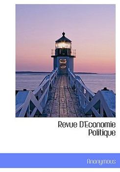 Paperback Revue D'Economie Politique [Large Print] Book