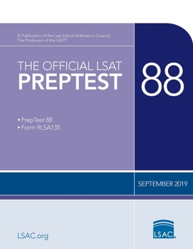 Paperback The Official LSAT Preptest 88: (September 2019 Lsat) Book