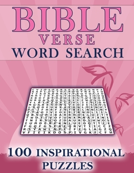 Paperback Bible Verse Word Search Large Print: Keeping Busy Word Search (Church Activities- 100 Inspirational Puzzles) [Large Print] Book