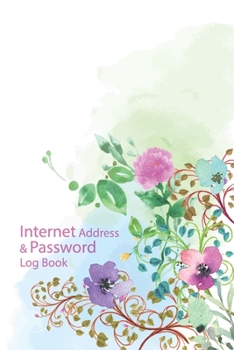 Paperback Internet Address & Password Log Book: Organizer Notebook Journal Pocket Book