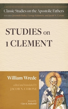 Hardcover Studies on First Clement Book
