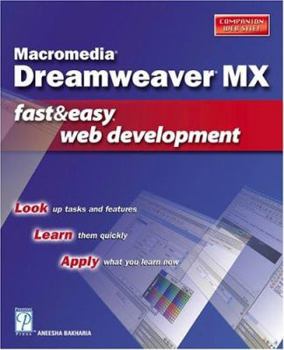 Paperback Macromedia Dreamweaver MX Fast & Easy Web Development Book
