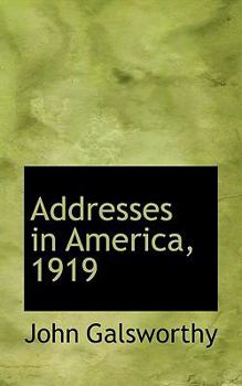 Hardcover Addresses in America, 1919 Book