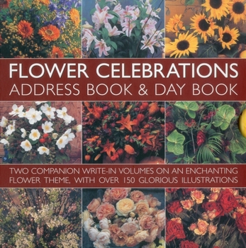 Hardcover Flower Celebrations Address Book & Day Book