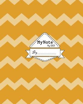 Paperback My Note My Idea: 8 x 10, 110 pages: Boho Pattern Orange Book