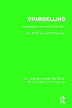 Paperback Counselling: Approaches and Issues in Education Book