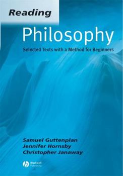 Paperback Reading Philosophy: Selected Texts with a Method for Beginners Book