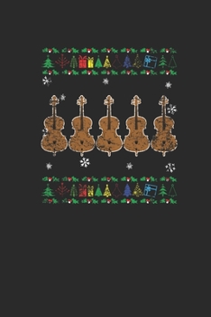 Christmas Cello: Blank Lined Notebook (6" x 9" - 120 pages) ~ Christmas Themed Notebook for Daily Journal, Diary, and Gift