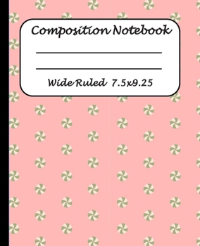 Paperback Wide Ruled Composition Notebook: Wide Ruled Line Paper Journal Notebook: Blank lined Writing book Workbook for Elementary school kids Teens Elderly Book