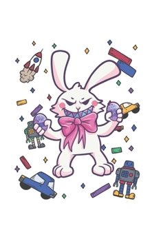 Funny Easter Bunny Notebook: Graph Paper Journal 6x9 - 120 Pages