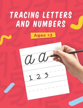 Paperback tracing letters and numbers: Practice for Kids with Pen Control, alphabet letters tracing coloring book, 3 years and older Book